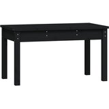  Vrtna klupa crna 80 x 44 x 45 cm od masivne borovine | shoptok.hr