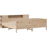  Krevet s regalom za knjige bez madraca 200 x 200 cm od borovine | shoptok.hr