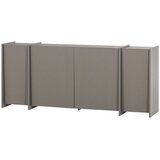 WOOOD Siva komoda v jesenovem dekorju 200x85x44 cm Brock – Cene