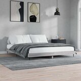  Okvir za krevet boja hrasta 200x200 cm od konstruiranog drva | shoptok.hr