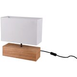 Trio Leuchten Bijela/u prirodnoj boji stolna lampa s tekstilnim sjenilom (visina 30 cm) Woody – | shoptok.hr