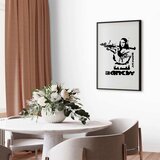  Plakat - Mona Lisa with a Bazooka 21x30 Crni okvir | shoptok.hr