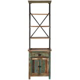  Visoka komoda 55 x 30 x 180 cm od masivnog obnovljenog drva | Eponuda.com