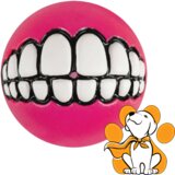 Rogz grinz Fetch Ball M, Lopta Za Pse, Roze Dizajn Sa Zubima | ePonuda.com
