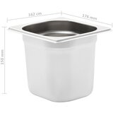  Posude Gastronorm 8 kom GN 1/6 150 mm od nehrđajućeg čelika | shoptok.hr