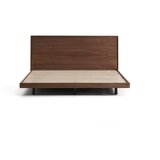 Kave Home Rjava zakonska postelja iz masivne breze z letvenim dnom 180x200 cm Norlen – | Shoptok.si