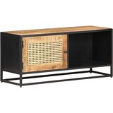 TV ormarić 90x30x40 cm od grubog drva manga i prirodne trske | shoptok.hr