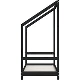  Za dječji krevet crni 70 x 140 cm od masivne borovine | shoptok.hr