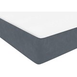 Box Spring krevet s madracem tamno sivi 80x210 cm baršun | shoptok.hr