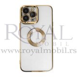  futrola circle metalik za iphone 14 pro (6.1) zlatna Cene