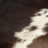  Tepih od prave kravlje kože 150 x 170 cm crni | shoptok.hr