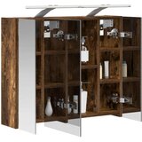  Kopalniška ogledalna omara Dimljeni oreh 60 x 14,5 x 50 cm, (5000232859) | Shoptok.si