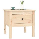 vidaXL Stranska mizica 50x50x49 cm trdna borovina | Shoptok.si