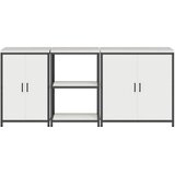  Kuhinjski set za pohranu HATTEM 3 pcs Bijela Čelična vrata | shoptok.hr