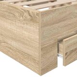 Krevetna konstrukcija Smeđa 120 x 200 cm Konstruirano drvo | shoptok.hr