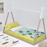  Prešita posteljnina z zadrgo HappyFriday Moshi Moshi Panda Garden Blue Modra 42 x 20 x 50 cm | Shoptok.si