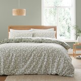 Bianca Zelena bombažna posteljnina za zakonsko posteljo 200x200 cm Shadow Leaves – | Shoptok.si