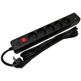 Gembird SPG5-B-10(3G1.5)**produzni kabl sa zastitom i 5 uticnica, 5V/3.1A USB-A+C 16A/3500W 3m Black | ePonuda.com
