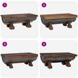 vidaXL Klubska miza Reciklirana naravna barva 90 x 50 x 35 cm les, (5000120537) | Shoptok.si