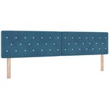  Krevet s box springom, madracem i LED-om Plava 200 x 200 cm | shoptok.hr