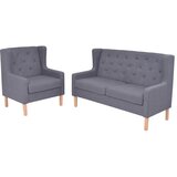  2-dijelni set sofa od tkanine sivi | shoptok.hr