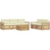  Set vanjskih sofa 6 kom. Bijela i krem | shoptok.hr
