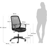Kave Home Črn pisarniški stol Melva – | Shoptok.si