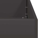 vidaXL Plantažni lonček črn 120x80x80 cm Jeklo | Shoptok.si