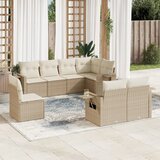 vidaXL 8-dijelni set vrtnih sofa od poliratana s jastucima bež | shoptok.hr