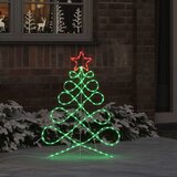  Svjetlo u obliku božićnog drvca Šareni 78 x 58 cm PVC | shoptok.hr