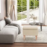 Furnova Stolček z lesenimi nogami krem blago, (22060701) | Shoptok.si