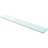 vidaXL Polica Prosojno Steklo 100x15 cm Cene