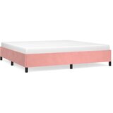  Okvir za krevet ružičasti 200x200 cm baršunasti | shoptok.hr
