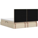  Krevet s od storage s uzglavljem Krem 180 x 200 cm Tkanina | shoptok.hr