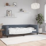 vidaXL Raztegljiva postelja temno siva 90x200 cm žamet Cene
