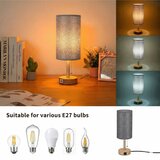  Brilagi - Stona lampa sa USB priključkom TABLON 1xE27/25W/230V hrast/bež/siva | Eponuda.com