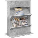  Polica za časopise s policom Betonski sivi 70 x 41 x 96 cm | shoptok.hr