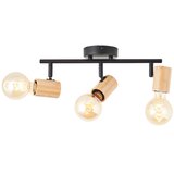 Brilliant Spot svetlo KERRY 3xE27/40W/230V crna/bambus | Eponuda.com