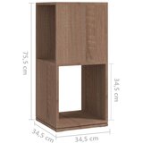  Rotirajući ormarić boja hrasta 34,5x34,5x75,5 cm iverica | Eponuda.com