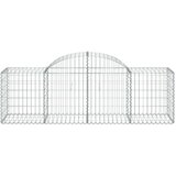  Lučne gabionske košare 2 kom 200x50x60/80 cm pocinčano željezo | shoptok.hr