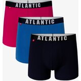 Atlantic 3-PACK Men's boxers pink/blue/navy | Shoptok.si