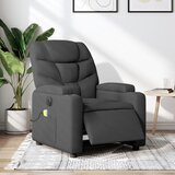 Maison Chic Električni masažni naslanjač - Relax naslanjač temno sivo blago, (22061528) | Shoptok.si