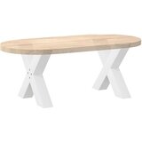  Noge za stolić u obliku slova X 2 kom bijele 60x(42-43) cm | shoptok.hr