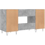  Radni stol boja betona 140 x 50 x 75 cm od konstruiranog drva | shoptok.hr