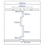  LED prigušiva fleksibilna stona lampa LED/36W/230V 3000-6500K CRI 92 crna | Eponuda.com