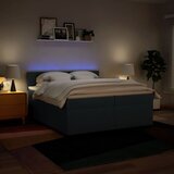  Krevet s oprugama i madracem plavi 200 x 200 cm od tkanine | shoptok.hr