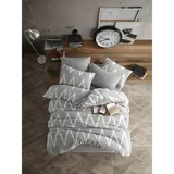 grey greywhite super king quilt cover set (fr)
