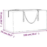  Torba za pohranu božićnog drvca crna 150x75x75 cm polietilen | shoptok.hr