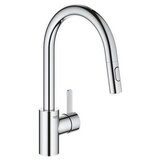 Grohe 31481001 Eurosmart Cosmopolitan 190 Chrome baterija (slavina) za sudoperu sa izvlačećim tušem i 2 vrste mlaza | ePonuda.com