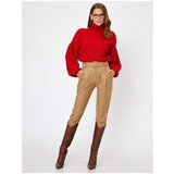 Koton Women's Brown Arzu Sabancı for Cotton Trousers | Shoptok.si